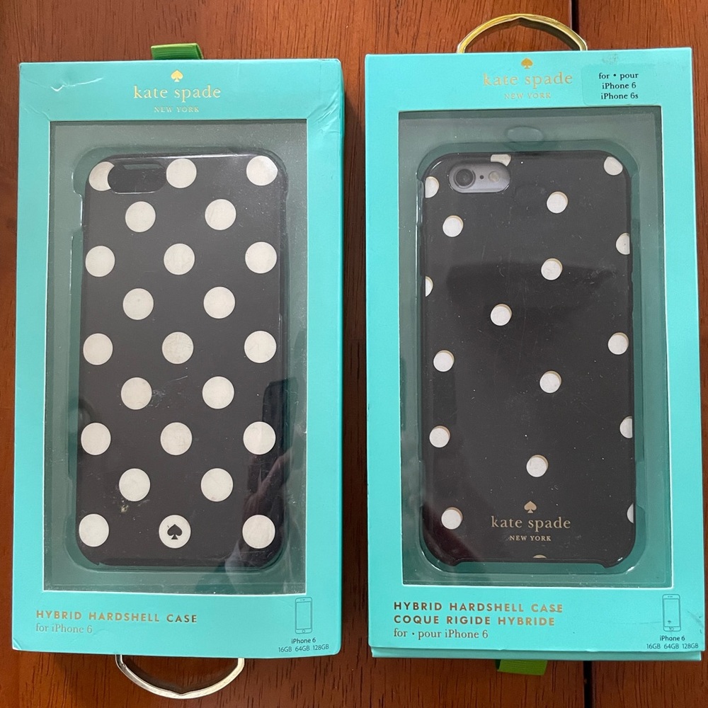 Kate Spade i phone 6 covers. Hard shell case. No cracks. Smoke free home